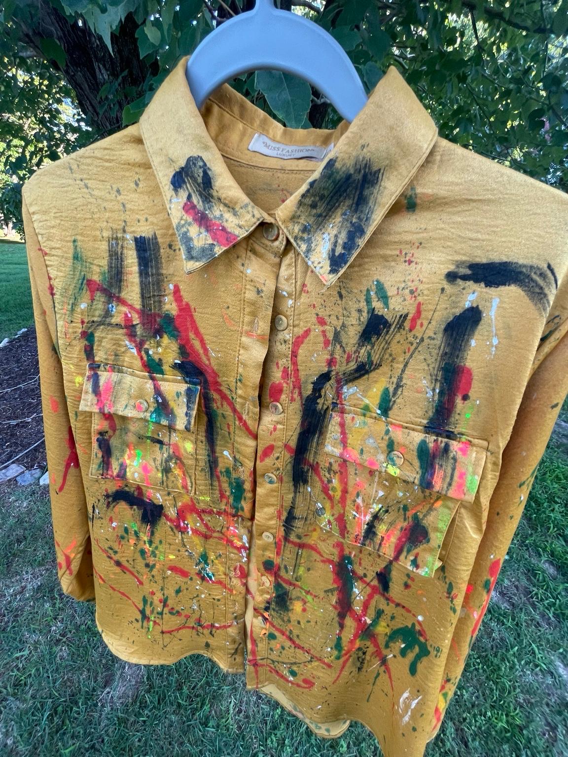 yellow long sleeve